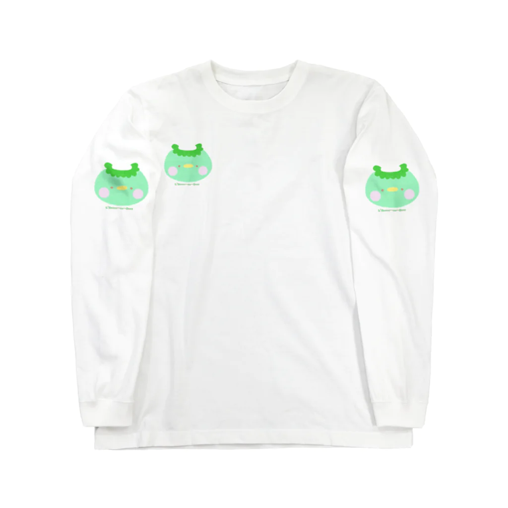 taka💚チョコミン党&猫のほわほわタカッパ Long Sleeve T-Shirt