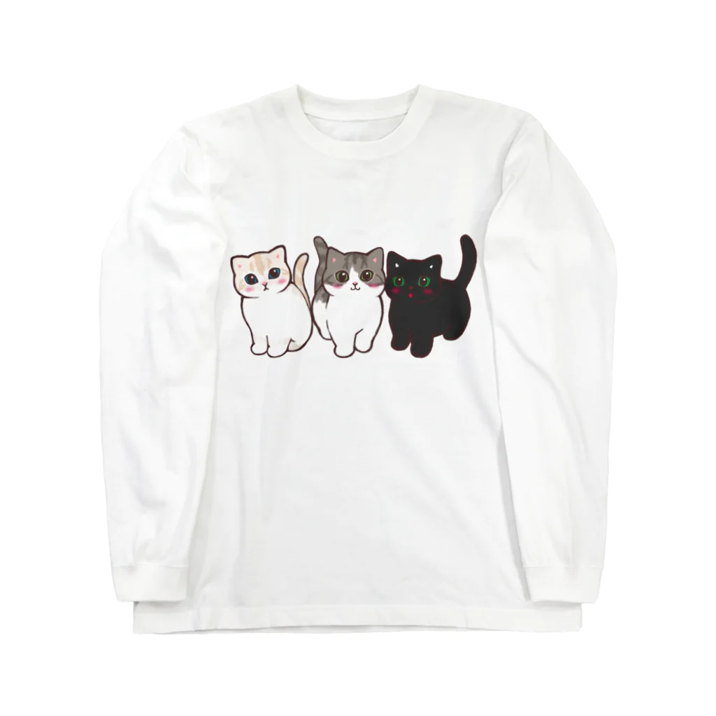 ふわにゃんshopのたま農園の猫たち Long Sleeve T-Shirt