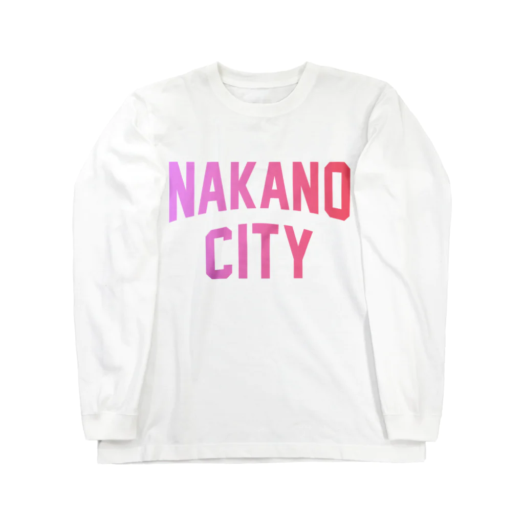 JIMOTOE Wear Local Japanの中野市 NAKANO CITY Long Sleeve T-Shirt