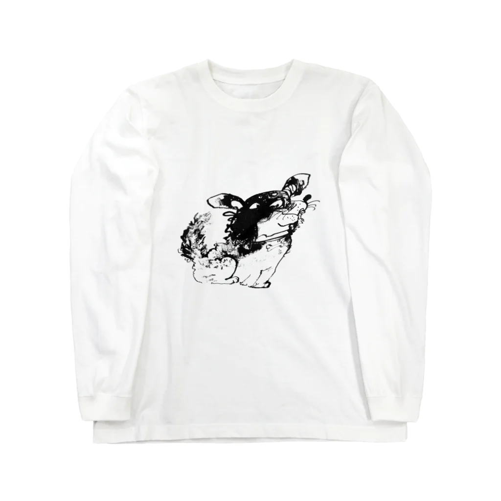 ささはらなつみのSUZURIショップの『わん、わんこ』 Long Sleeve T-Shirt