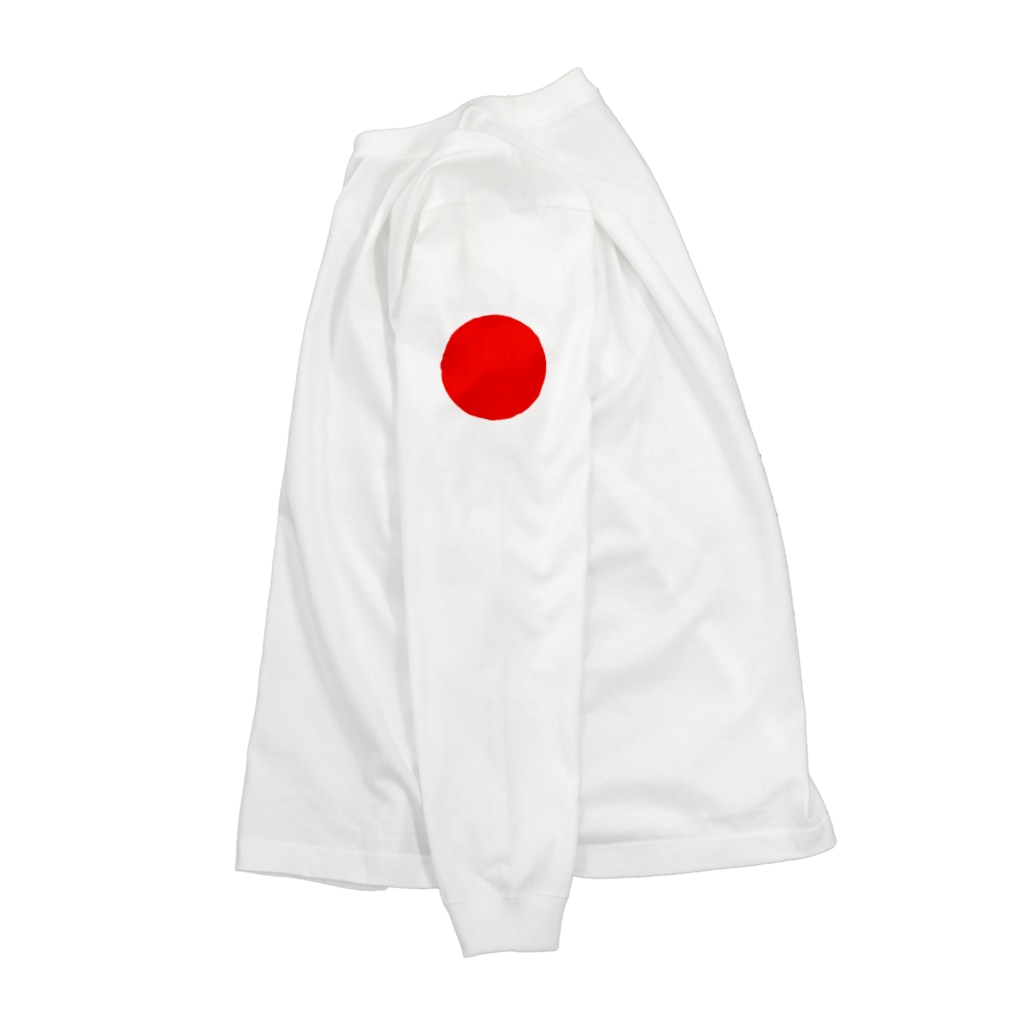 卯佐屋雄誠堂(オフィス222)の 日本代表シンボル「日の丸」 Long Sleeve T-Shirt