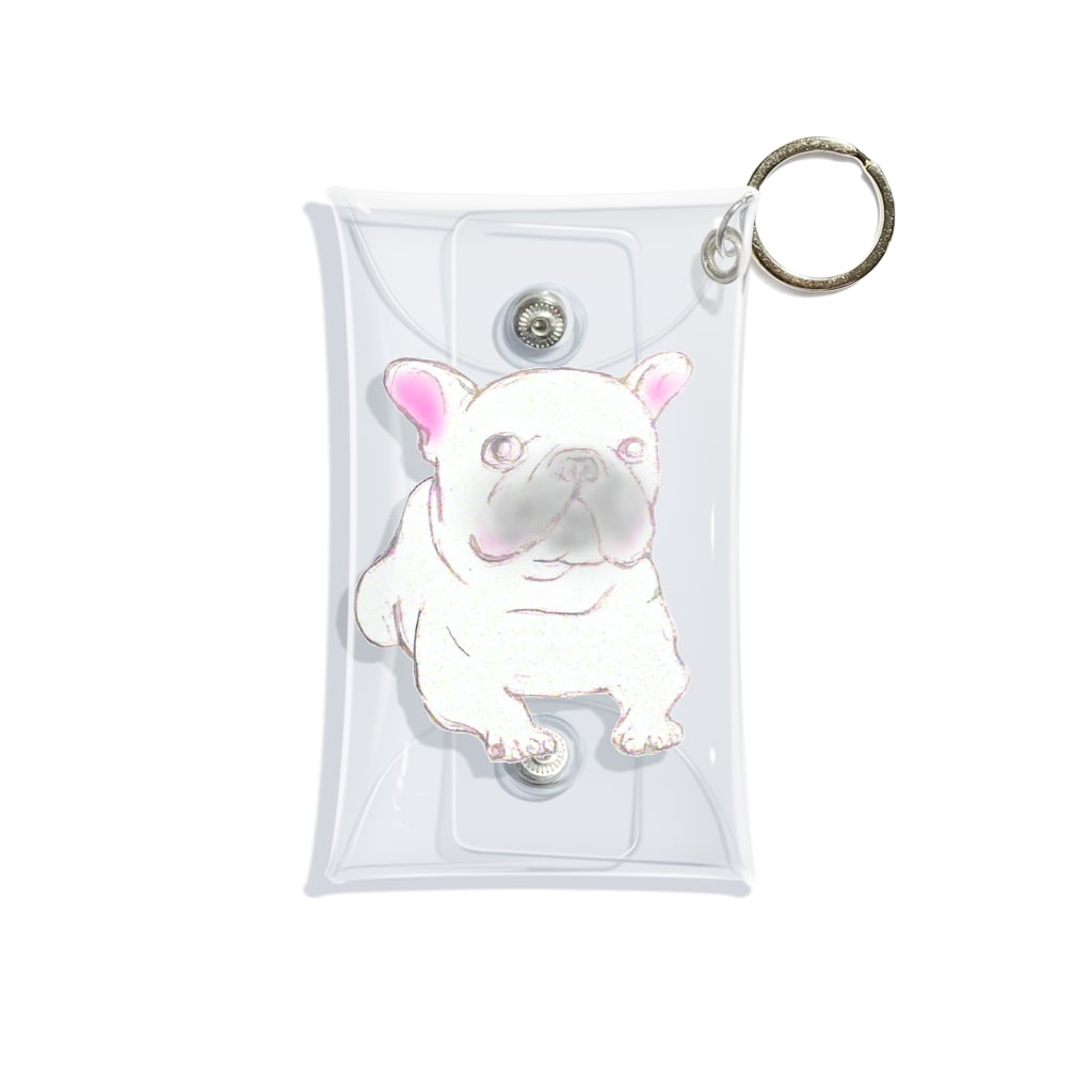 ホワイトフレンチブルドッグ Mini Clear Multipurpose Case By ゆうぶる Yuubullhiro Suzuri