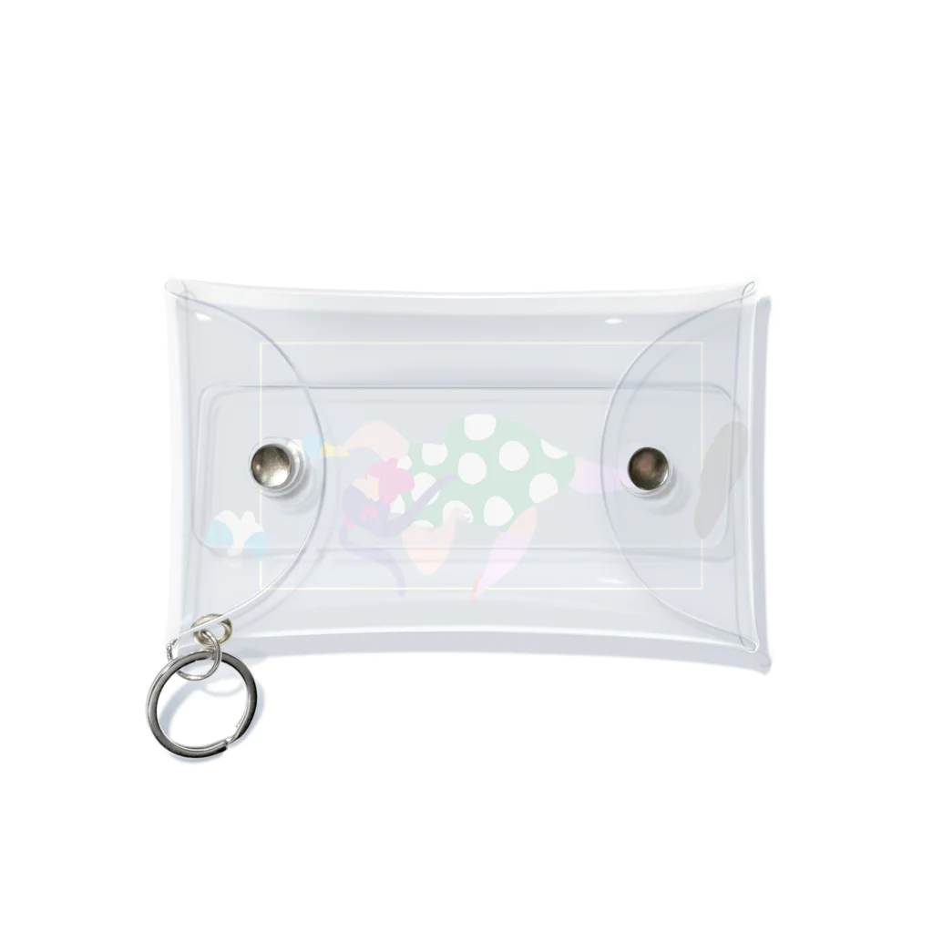 fig-treeの水玉の女01 Mini Clear Multipurpose Case