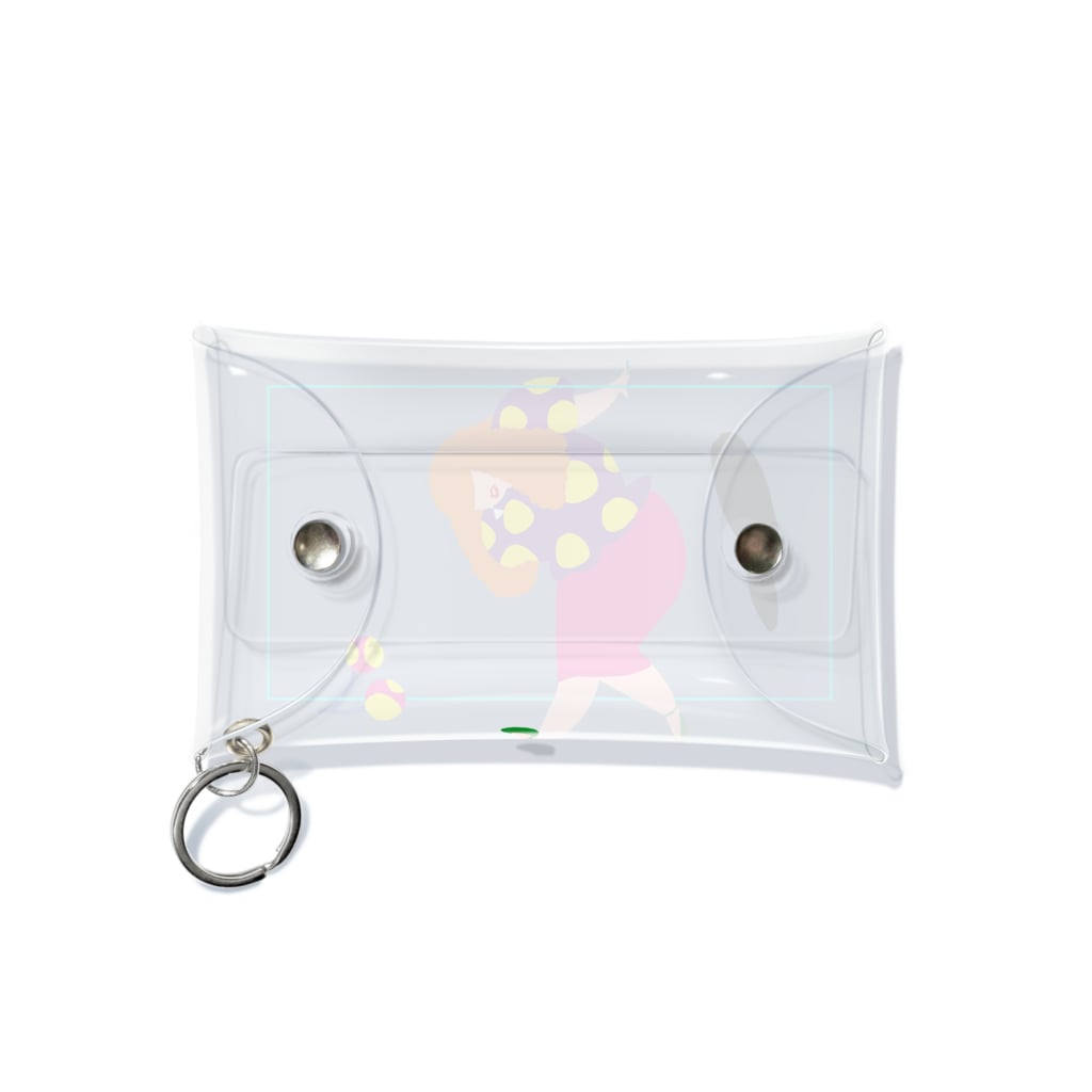 fig-treeの水玉の女04 Mini Clear Multipurpose Case
