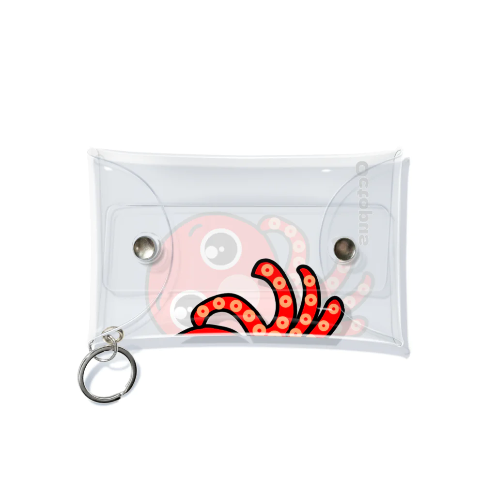 kazeou（風王）のラブリーたこ(Octopus) Mini Clear Multipurpose Case