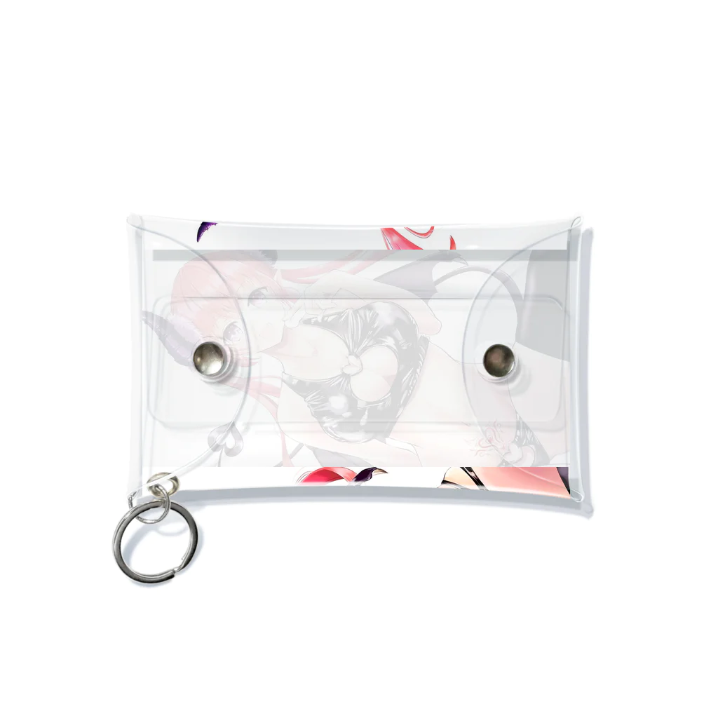 ✟sorairomiran✟のめんへらサキュバスちゃん Mini Clear Multipurpose Case