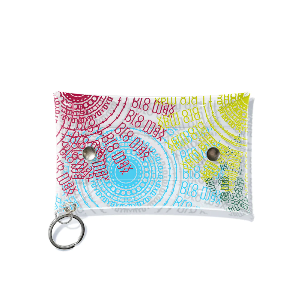 Contemporary　ArtのMandala pattern Mini Clear Multipurpose Case