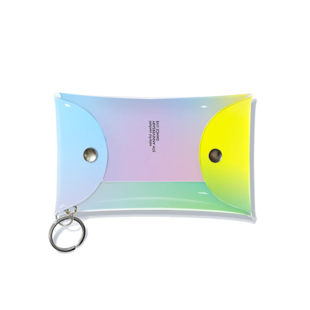 colorful confettiの公式グッズショップのミニクリアマルチケース（GLITTER） Mini Clear Multipurpose Case
