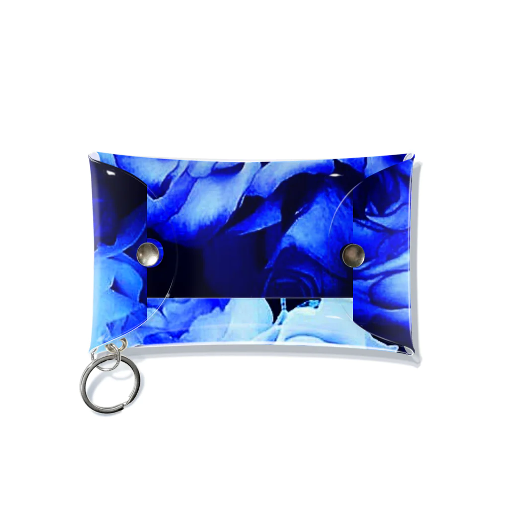 Anna’s galleryのBLUE Rose Mini Clear Multipurpose Case