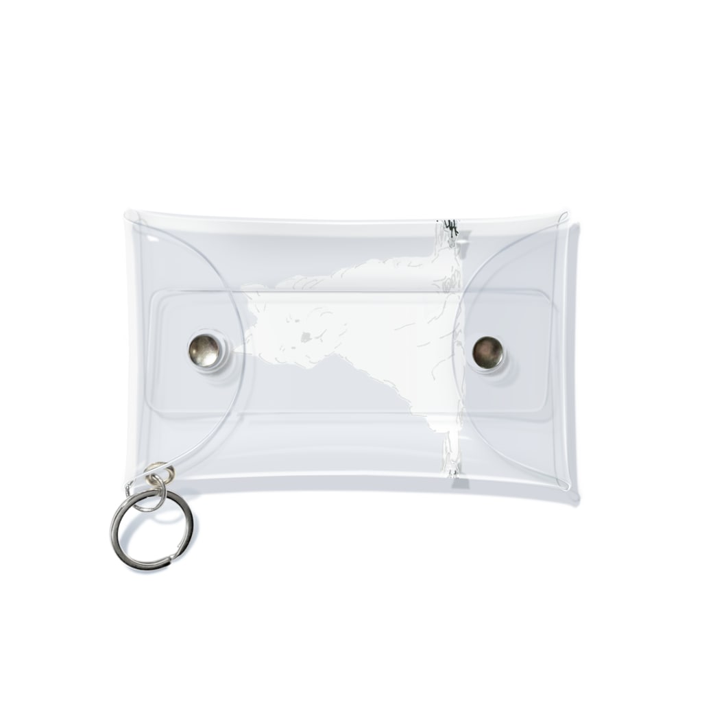 いわまともこのホワイトテリア Mini Clear Multipurpose Case