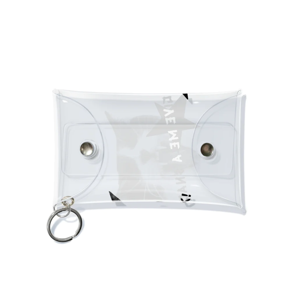 おこめばななのおみせのロックネコ★ Give me a snack! Mini Clear Multipurpose Case