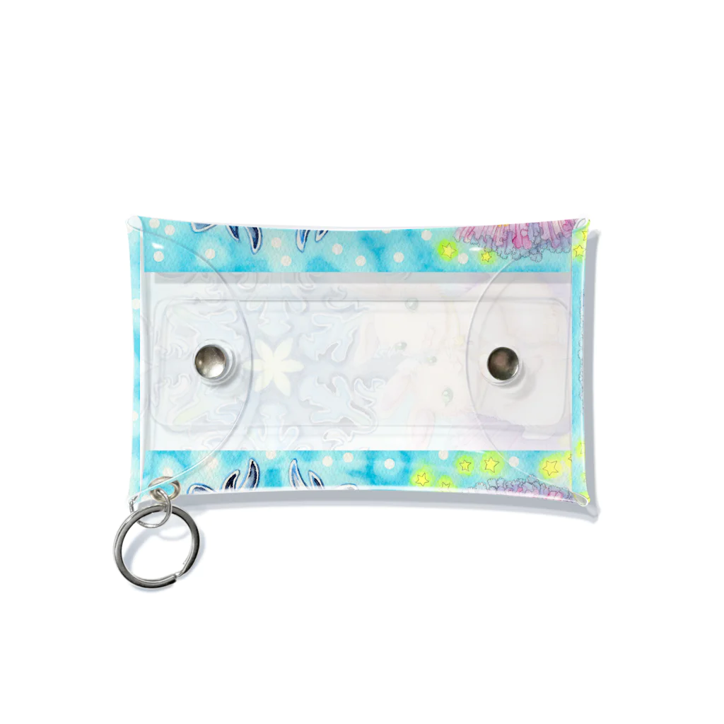 Akariya Manamiの氷の花*なかよしうさぎ Mini Clear Multipurpose Case