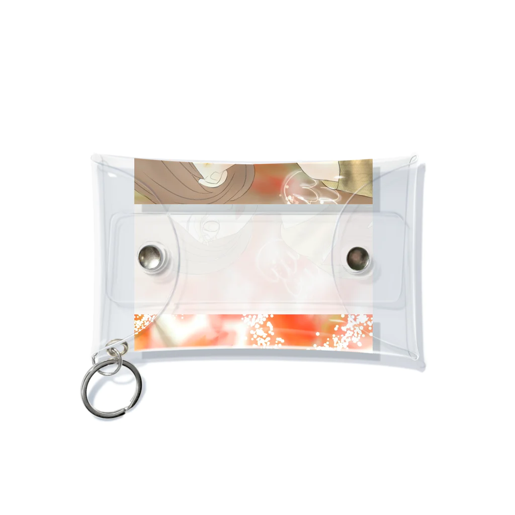 ラッキーチャームのコーヒーの妖精 Mini Clear Multipurpose Case