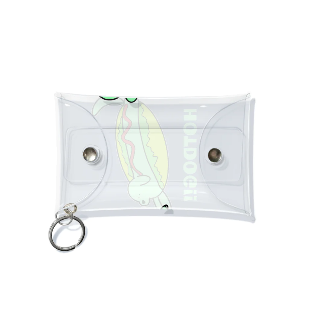 FOODZOOのHOTDOG(GREEN) Mini Clear Multipurpose Case