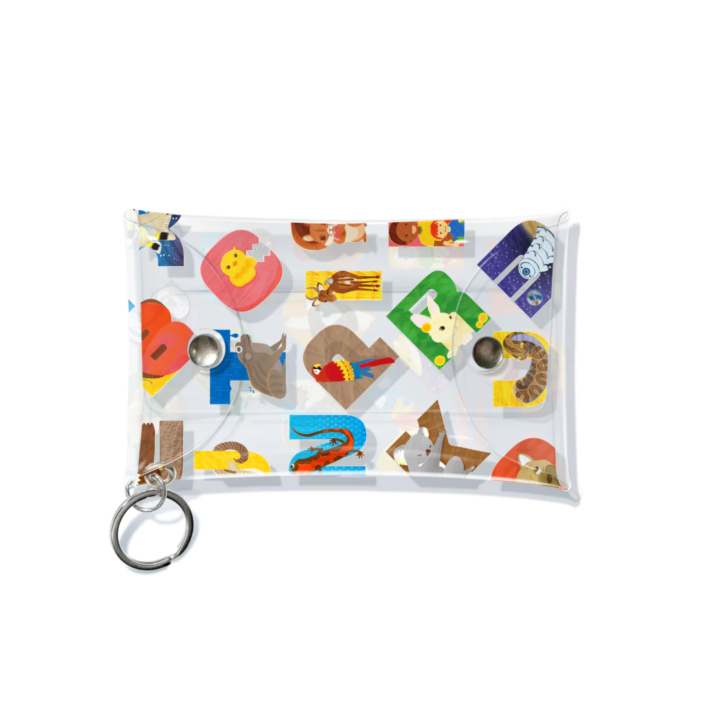 tawtawのAlphabet Animals - square Mini Clear Multipurpose Case