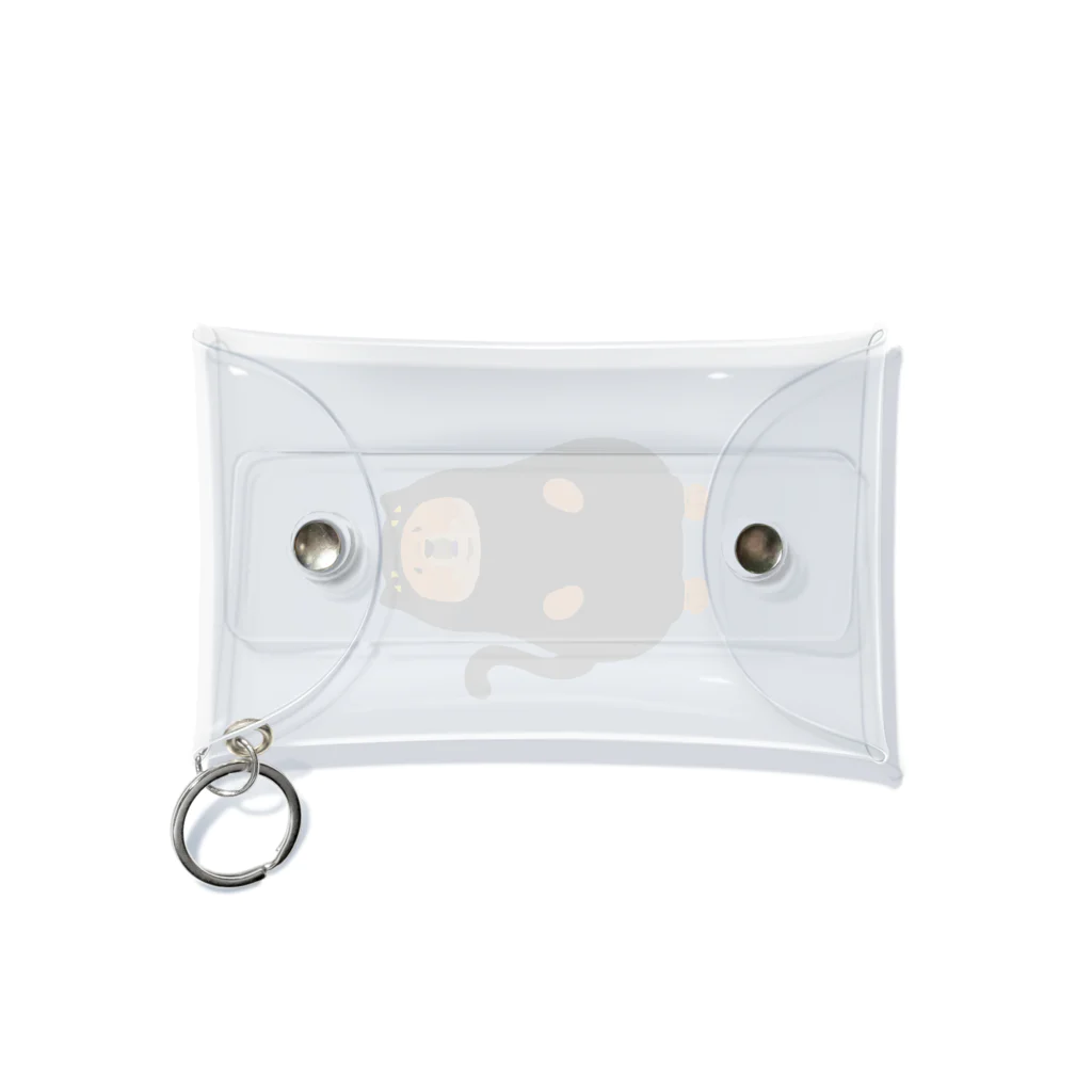 Qooroの猫かぶりチャウさん　黒猫さん Mini Clear Multipurpose Case