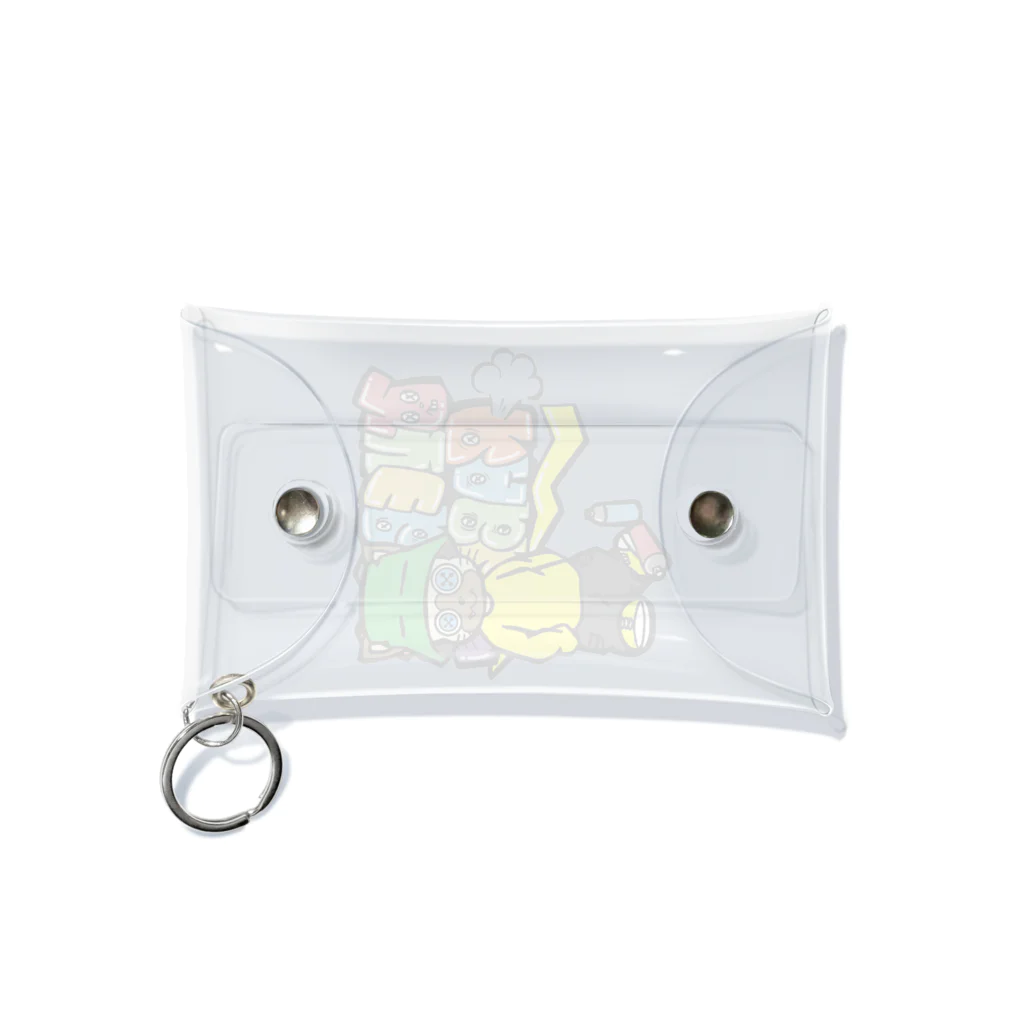 Over Bite Rabbit（オーバーバイトラビット）のグラフィティ猫 Mini Clear Multipurpose Case