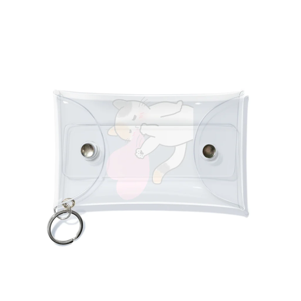 momo-nonoのもちもちほっぺのねこ Mini Clear Multipurpose Case