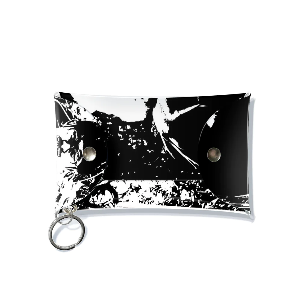 こてつのBlack &White guys Mini Clear Multipurpose Case