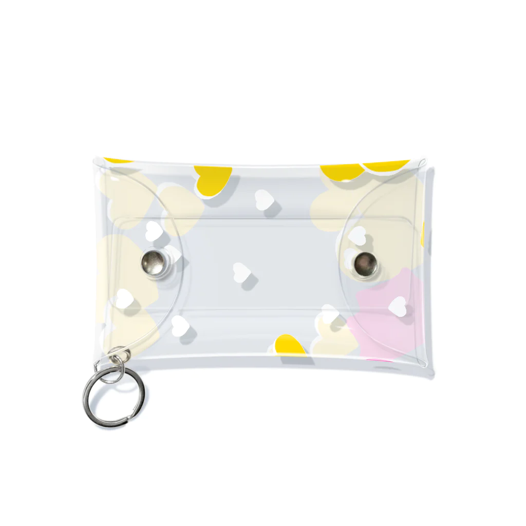 PINKのイエローなハート/アクスタケース Mini Clear Multipurpose Case