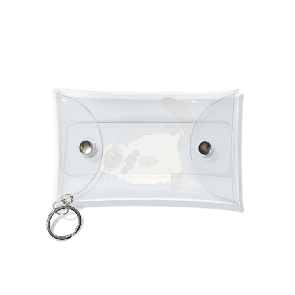 お髭ちゃんのおみせ。のごろごろん猫ちゃん Mini Clear Multipurpose Case