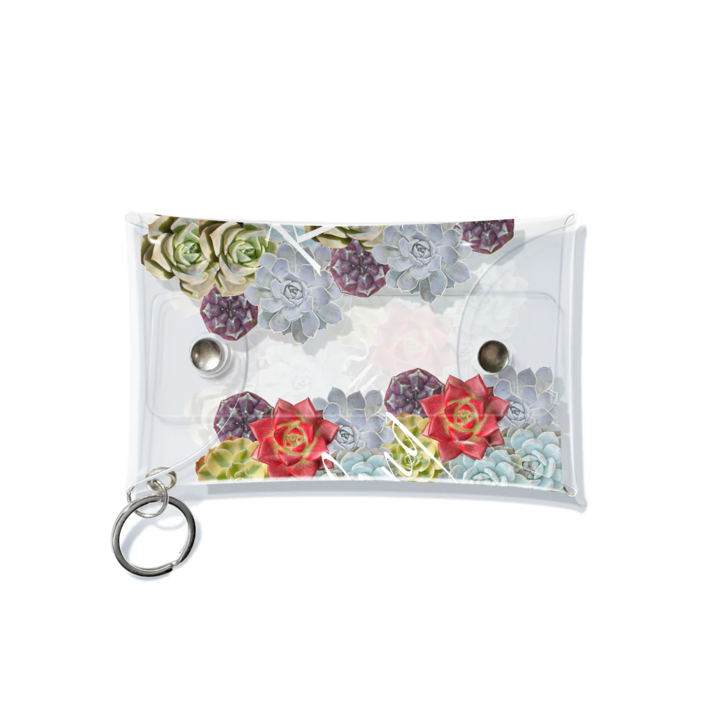 Art na plantsのKeep smiling Mini Clear Multipurpose Case