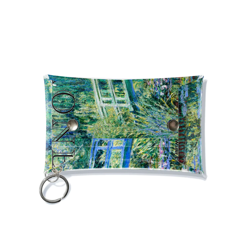 MUGEN ARTのモネ　睡蓮の池と日本の橋　Claude Monet　 Mini Clear Multipurpose Case
