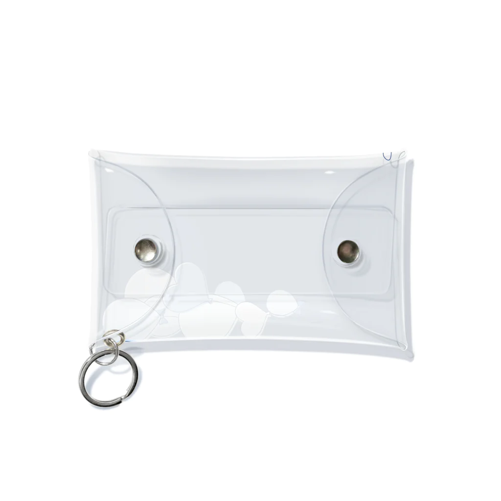 hanaの推し活ショップのblue balloons Mini Clear Multipurpose Case