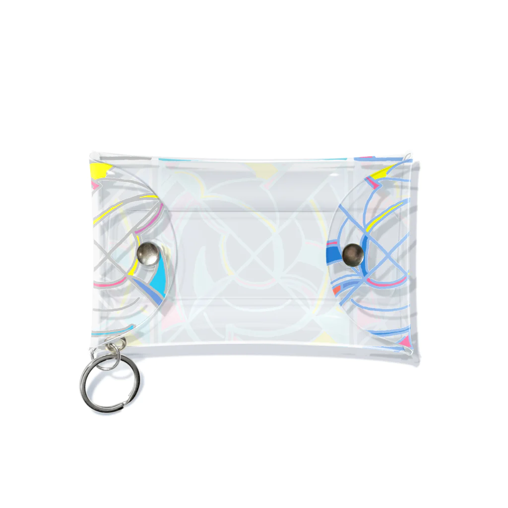 chika_shirakawaのKODAIPOP▲▼▲▼不思議な直弧文 Mini Clear Multipurpose Case