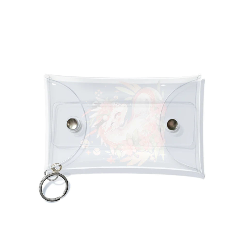 Japan Beautyオリジナルショップのうっすらピンクの花龍さん Mini Clear Multipurpose Case