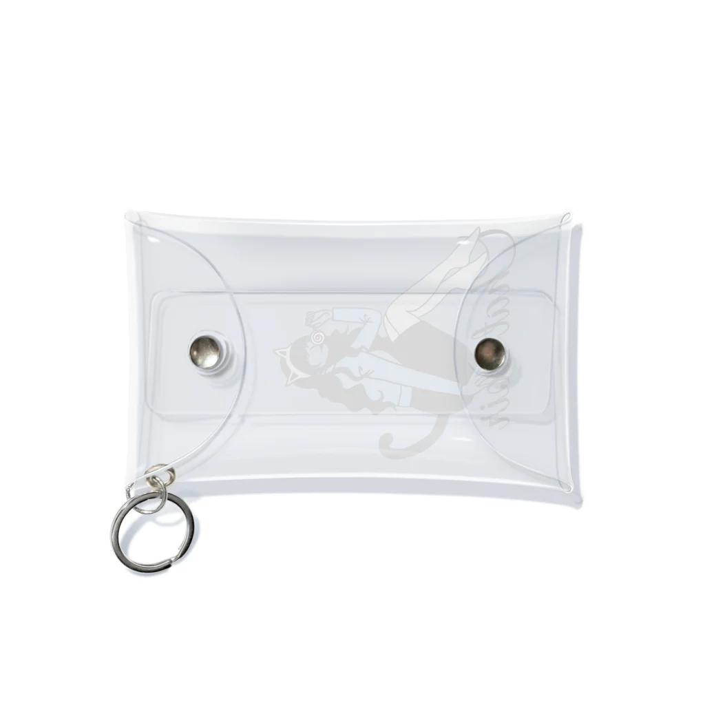 mimii-dolceのChat noir Mini Clear Multipurpose Case