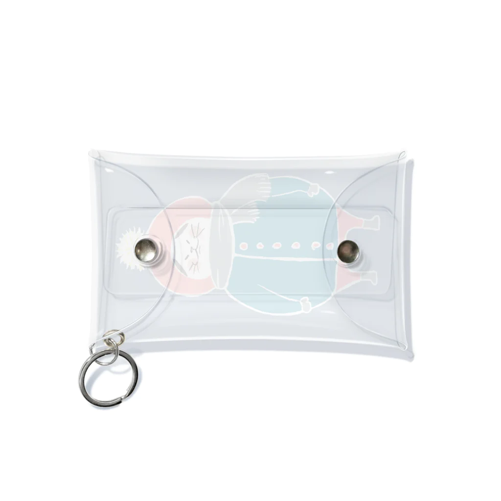 群青のふっくらねここ Mini Clear Multipurpose Case