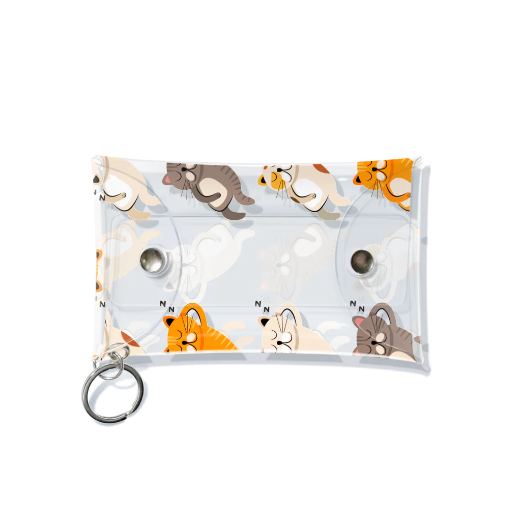 ＠meiliecat🐈original goodsのみんにゃでごろね Mini Clear Multipurpose Case