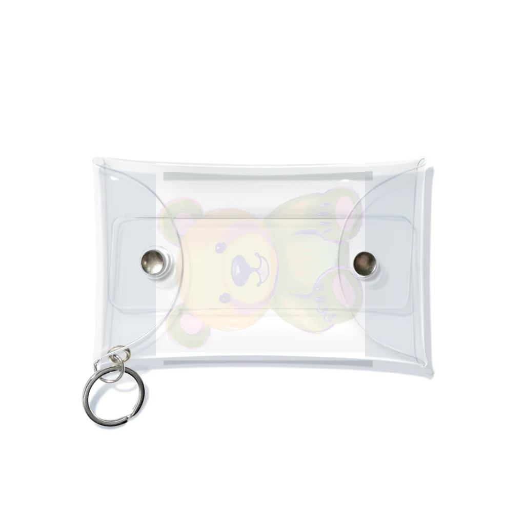 Okuizumoのかわいいくまのイラストのグッズ Mini Clear Multipurpose Case