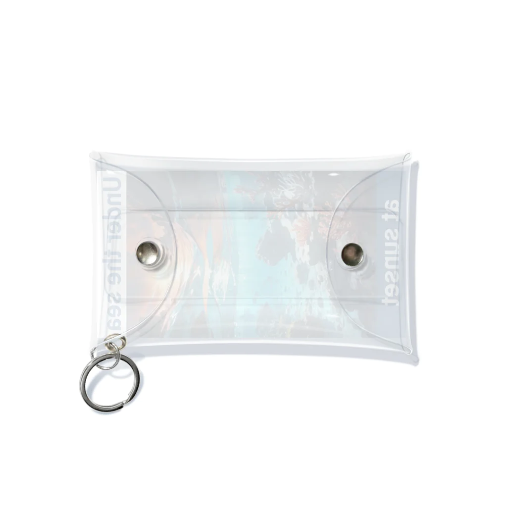 kazu_gの夕暮れの海の底！Under the SEA at sunset Mini Clear Multipurpose Case