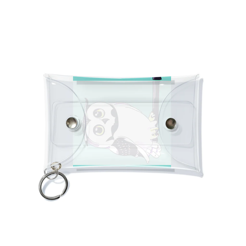 Owlのキュートなフクロウ Mini Clear Multipurpose Case