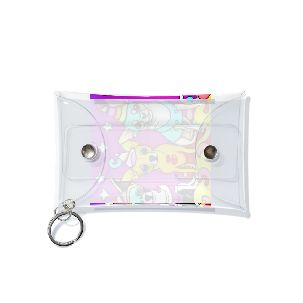 チワワ愛好家ショップのかぼちゃ大騒動！ハロウィン・チワワトリオの楽しいパーティー Mini Clear Multipurpose Case