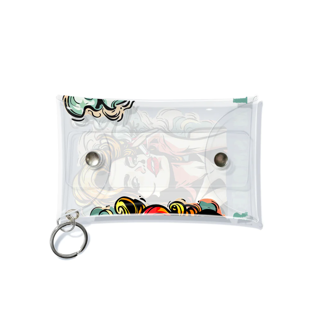 islandmoon13の煙草を吸う美女 Mini Clear Multipurpose Case