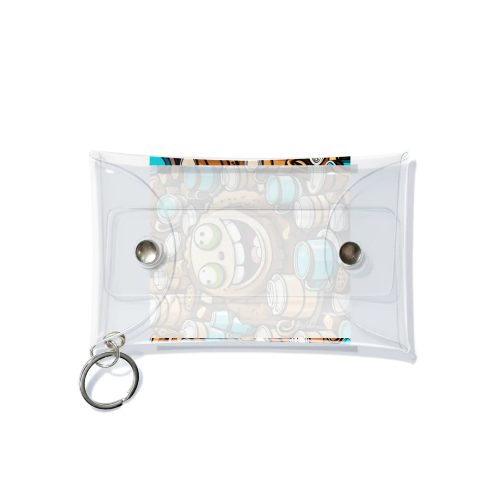 AI・デザインが好きな人のドット絵クッキーモンスター Mini Clear Multipurpose Case