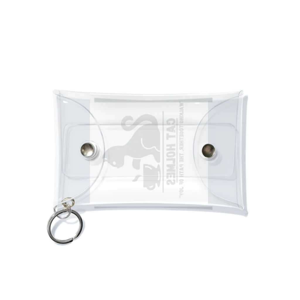  cat Holmesのdaily life at home Mini Clear Multipurpose Case