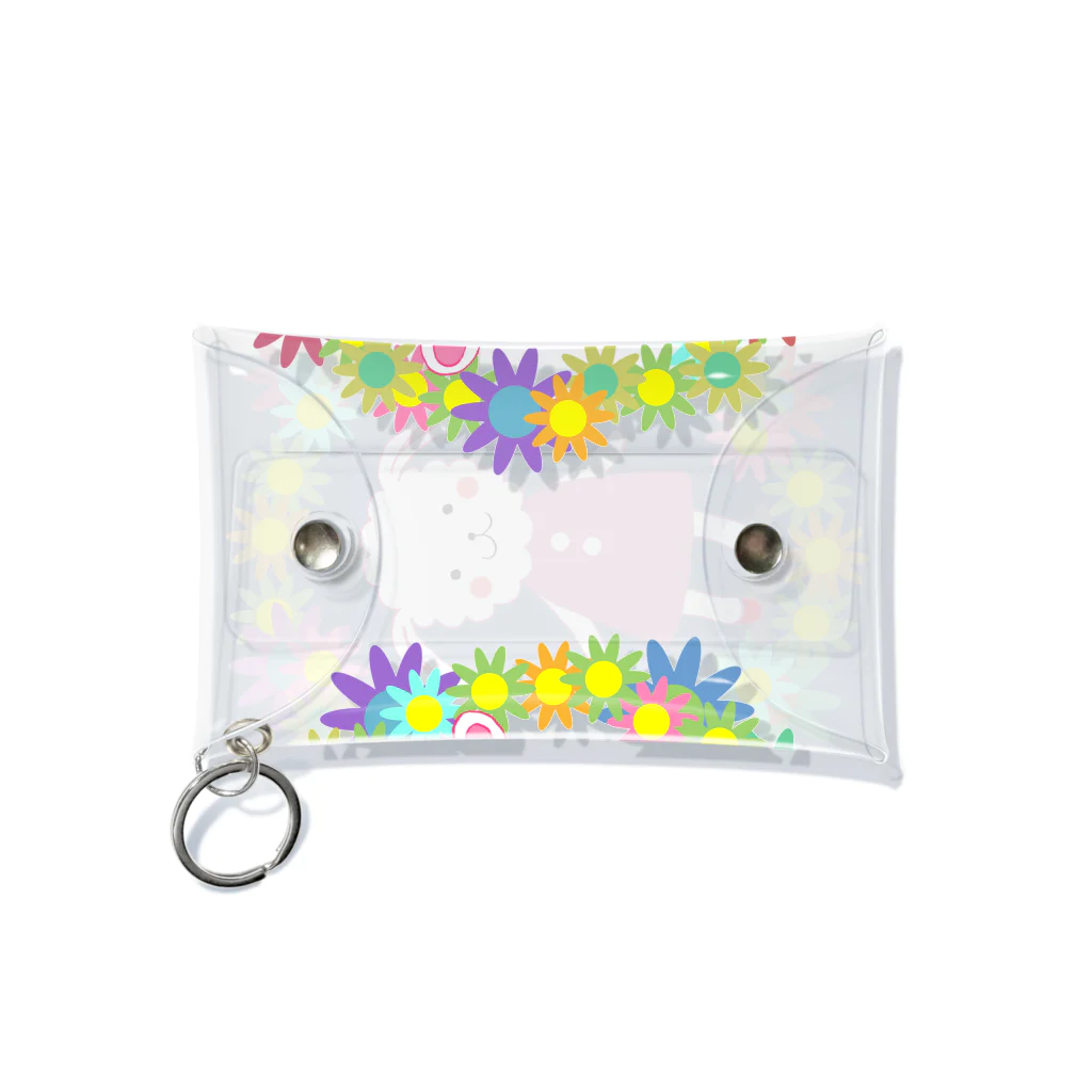 うさぎもかどのうさぎもかどの花うさぎ Mini Clear Multipurpose Case