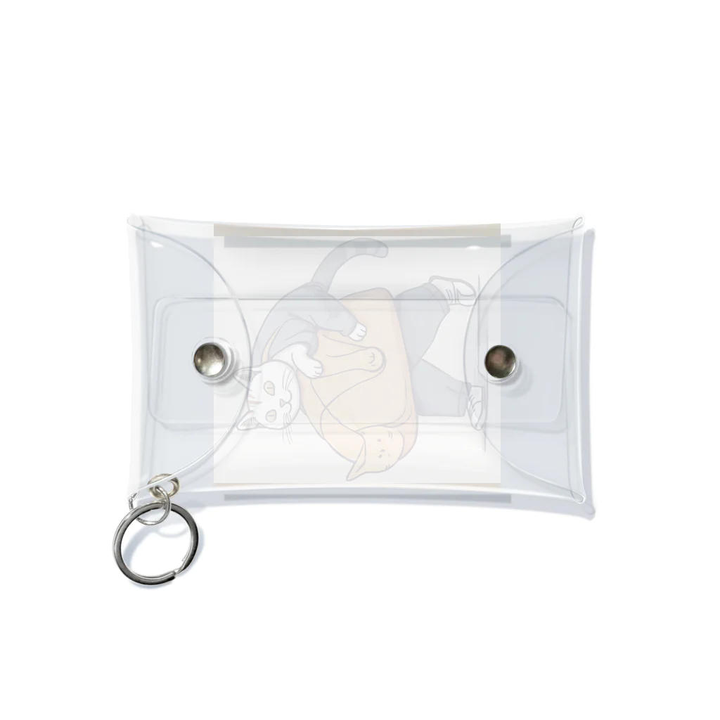 aoking_の不思議猫 Mini Clear Multipurpose Case