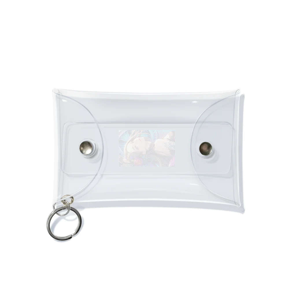 Rapitesu_AI_officialの「花の中の美 - レースの少女」 Mini Clear Multipurpose Case