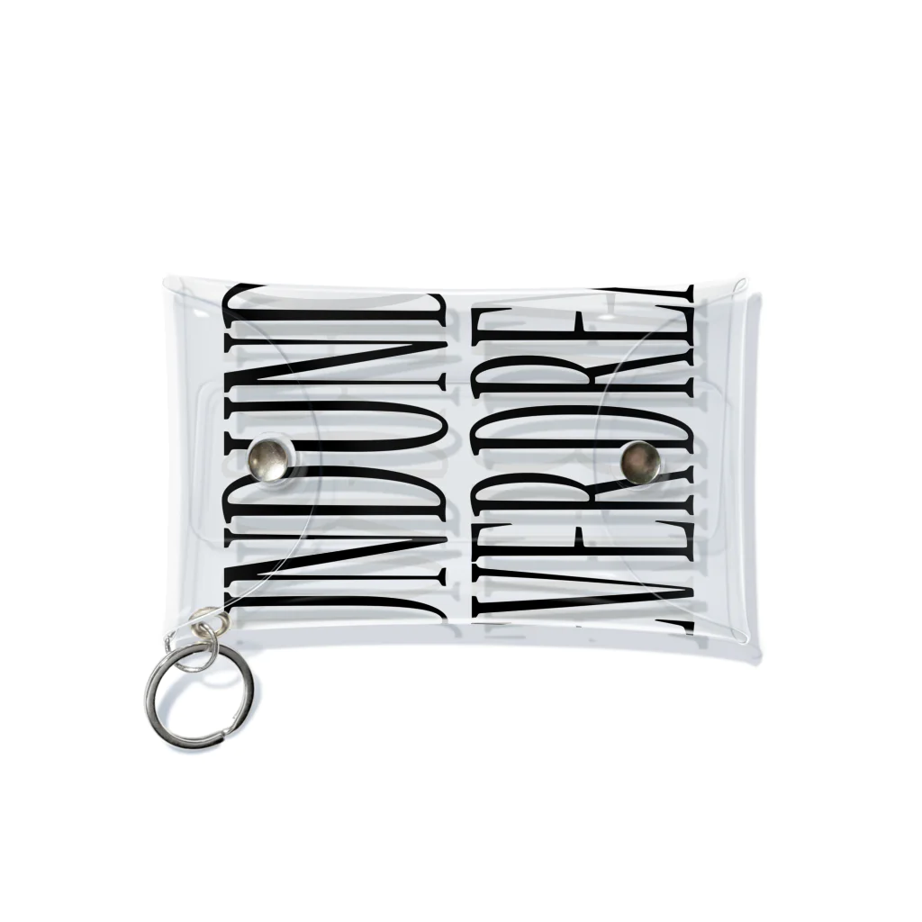 BLACK SHEEP ORIGIN SUZURI SHOPのUNDERGROUD DREAM BELIEVER Mini Clear Multipurpose Case