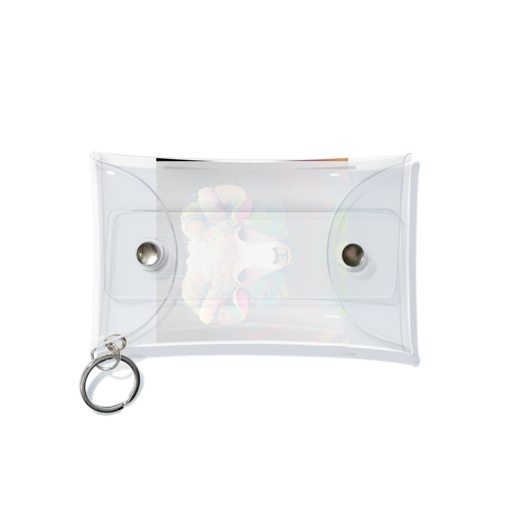 raceyuraの羊鐔�鐔チャ� 鐚醐執鐚� Mini Clear Multipurpose Case