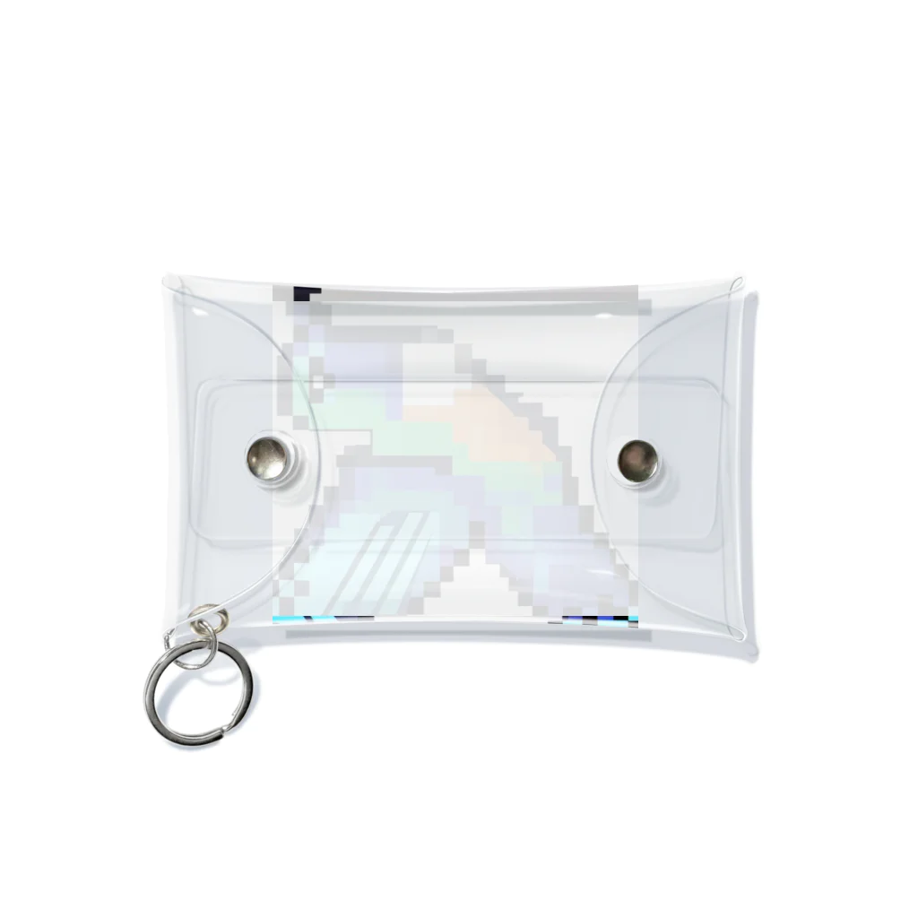 hamusutaroのハチドリピクセルアート Mini Clear Multipurpose Case