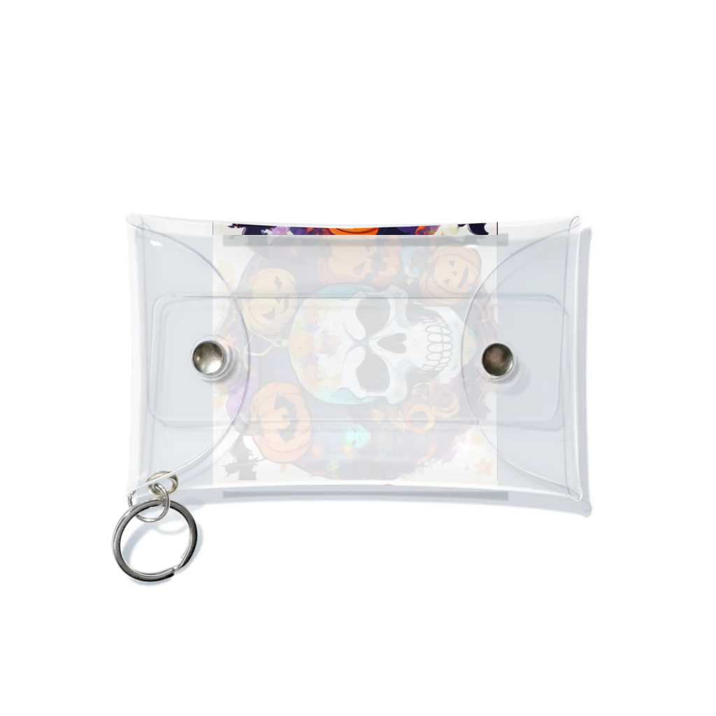 崖っぷちのポニョの"ハロウィン＆スカルヘッド スタイリッシュコレクション" Mini Clear Multipurpose Case