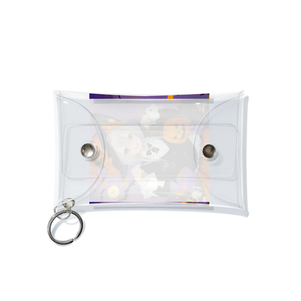 チワワ愛好家ショップのワワ大好き魔女のハロウィン・キャンディ・キス Mini Clear Multipurpose Case