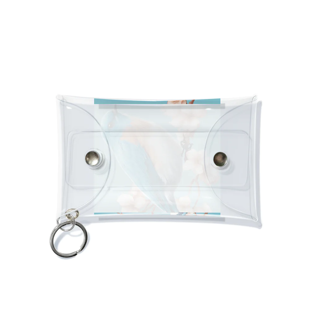 ❤︎cute❤︎のbeautiful blue bird Mini Clear Multipurpose Case