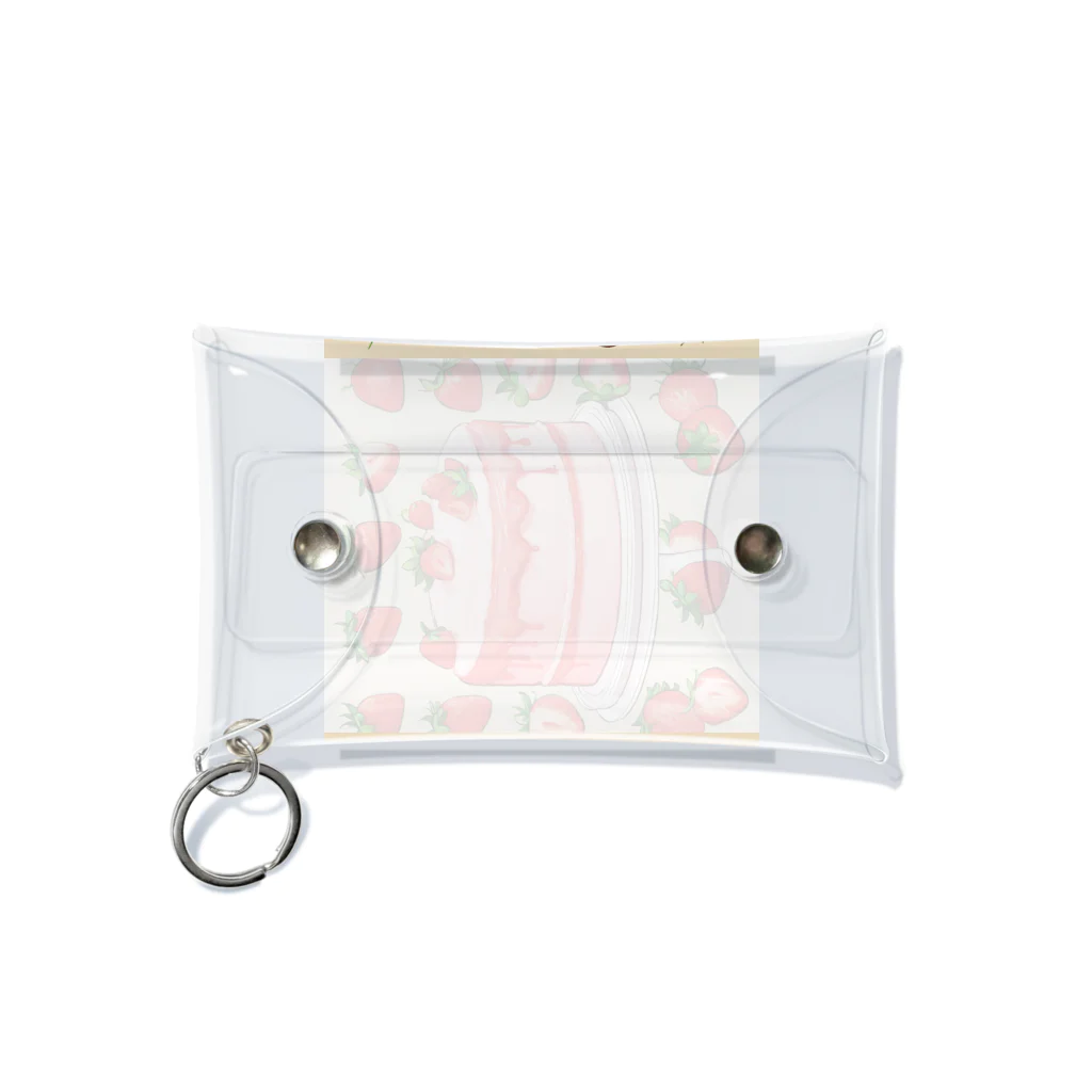 ❤︎cute❤︎のイチゴケーキ Mini Clear Multipurpose Case